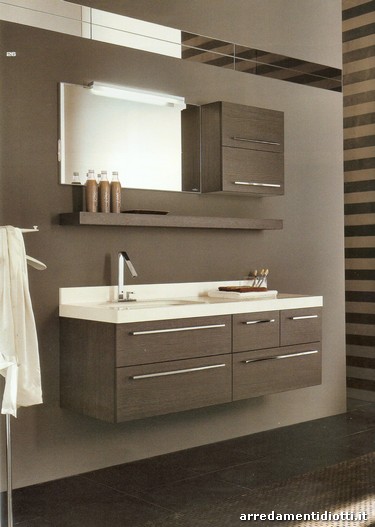 Metropolis bagno rovere grigio bis